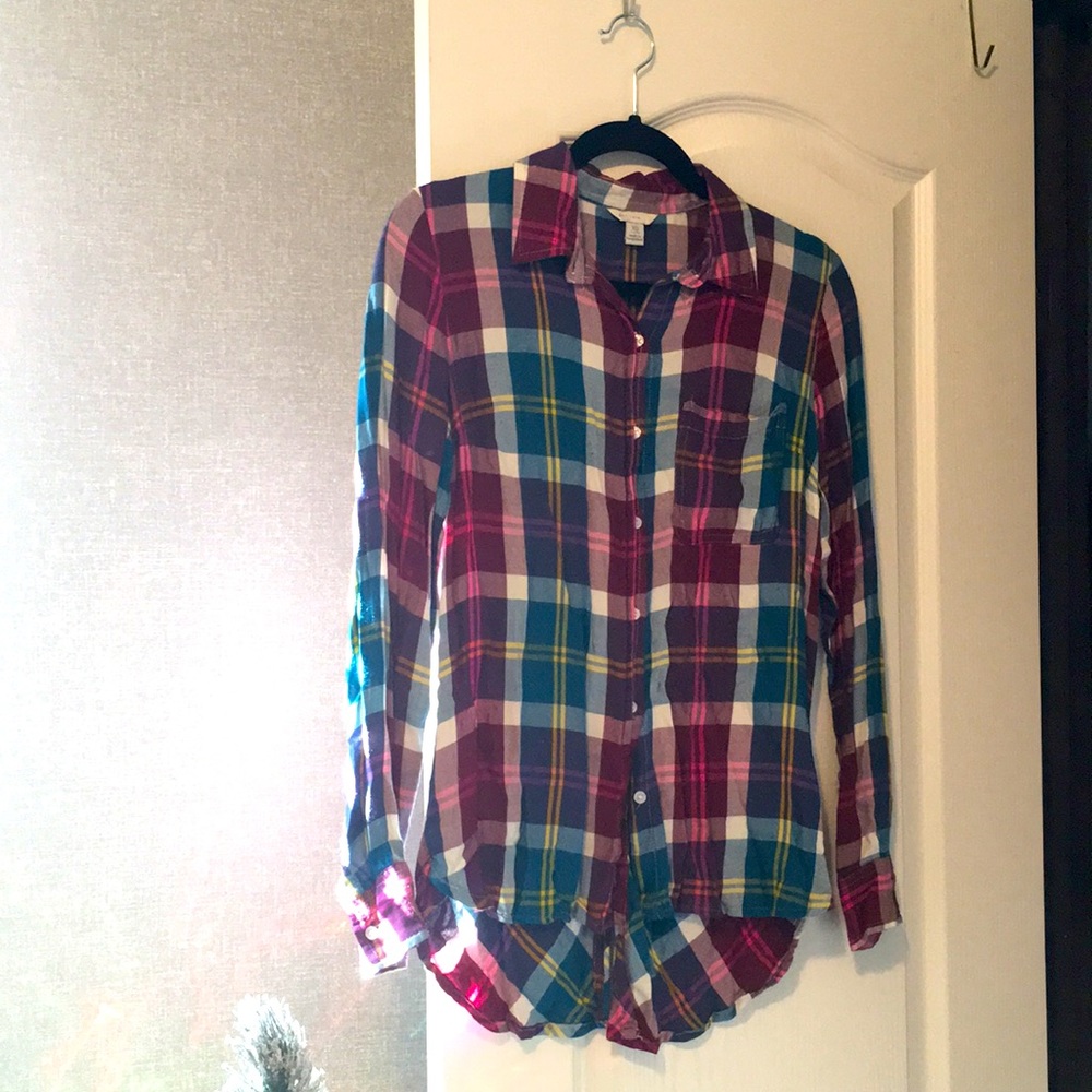 Plaid button up